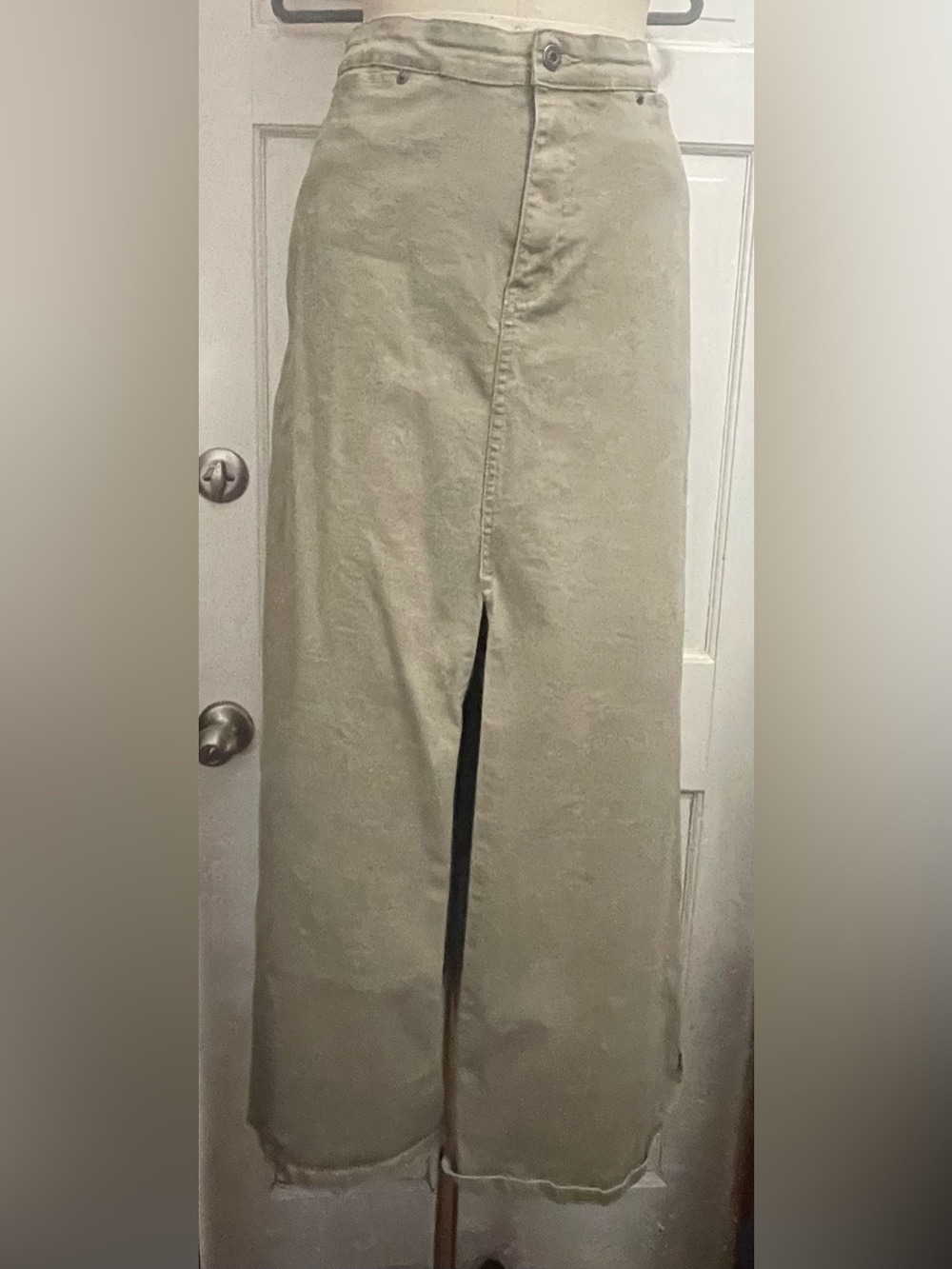 GAP Beige Maxi Skirt with Front Slit